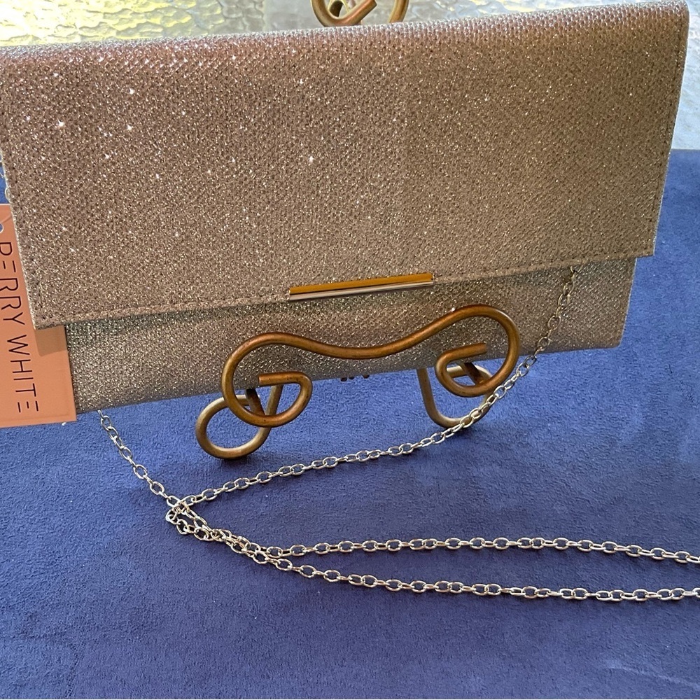 Glitter Clutch Bag - Silver